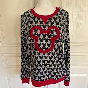 NWT. Hanna Andersson Women's Gray and Red Mickey Mouse Sweater Size XS